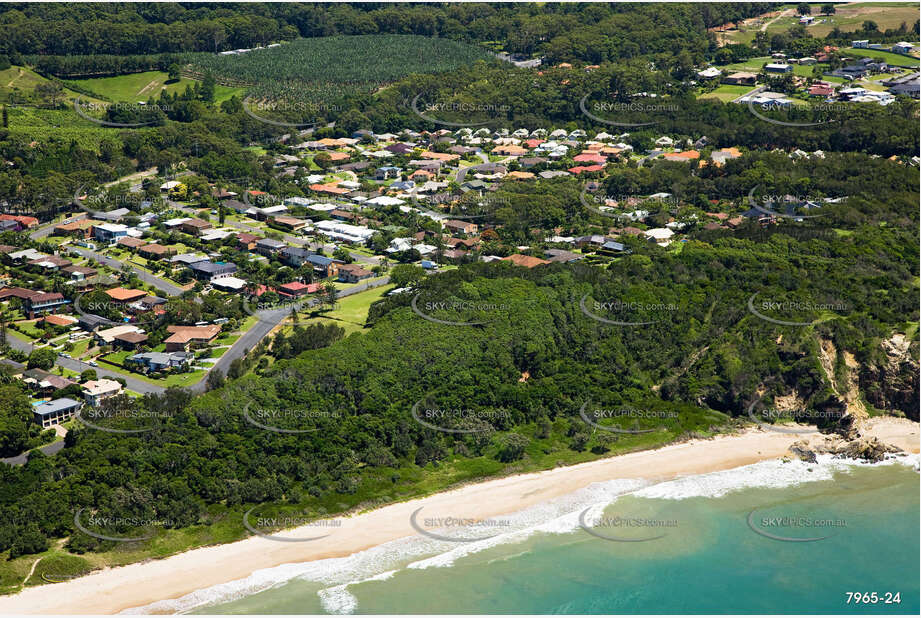 Aerial Photo Sapphire Beach NSW Aerial Photography