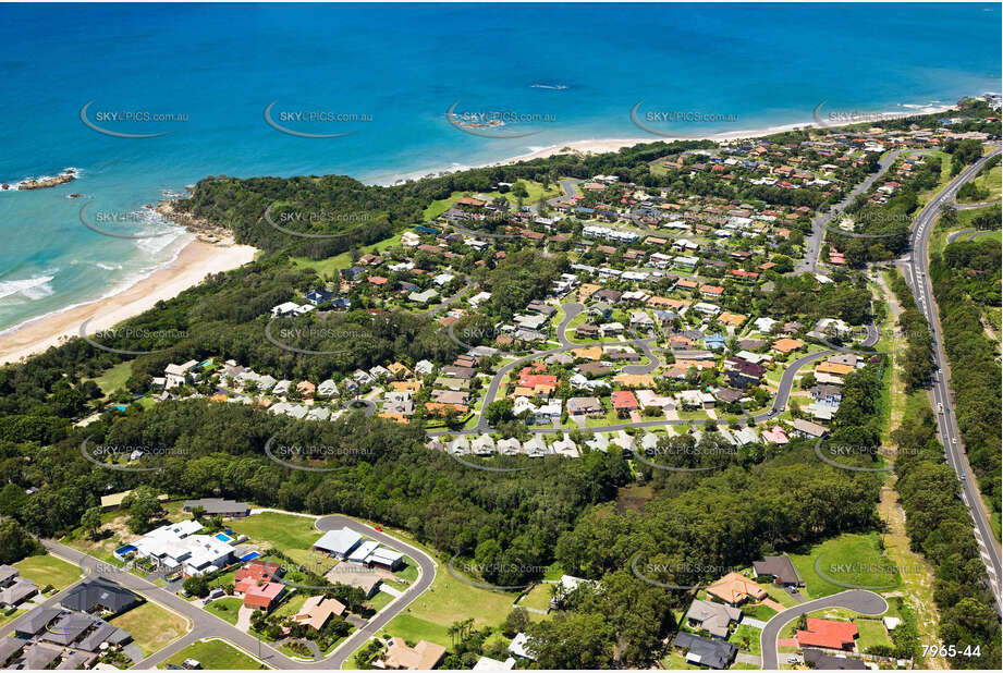 Aerial Photo Sapphire Beach NSW Aerial Photography