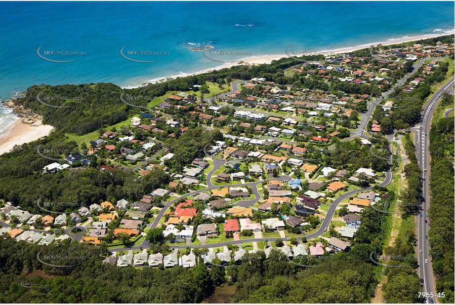 Aerial Photo Sapphire Beach NSW Aerial Photography