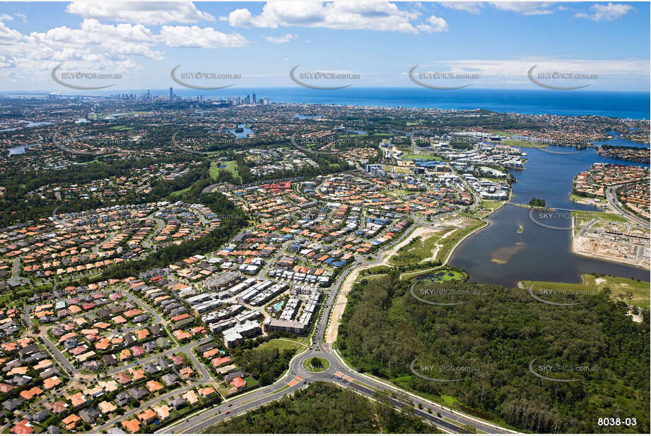 Aerial Photo Varsity Lakes QLD Aerial Photography