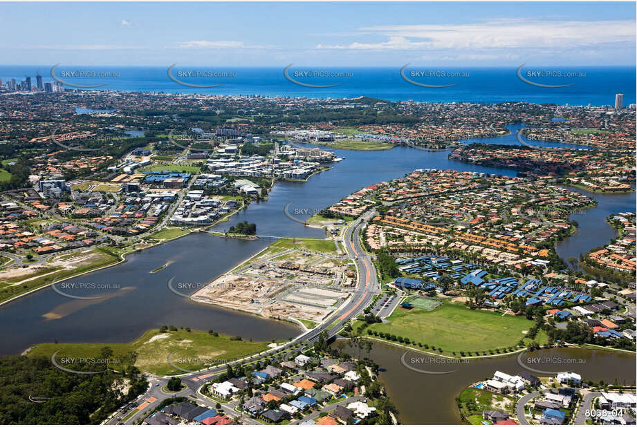 Aerial Photo Varsity Lakes QLD Aerial Photography