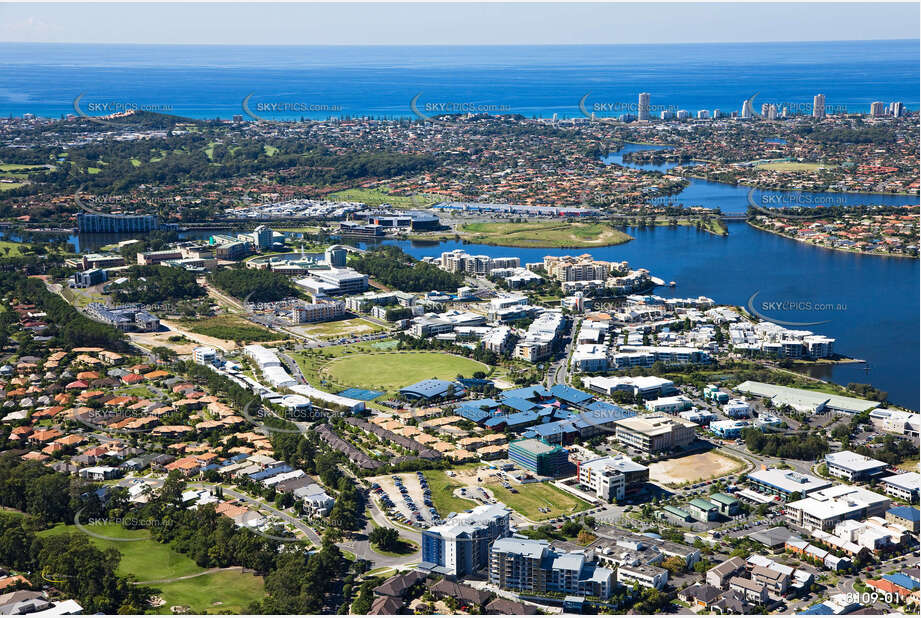 Aerial Photo Varsity Lakes QLD Aerial Photography