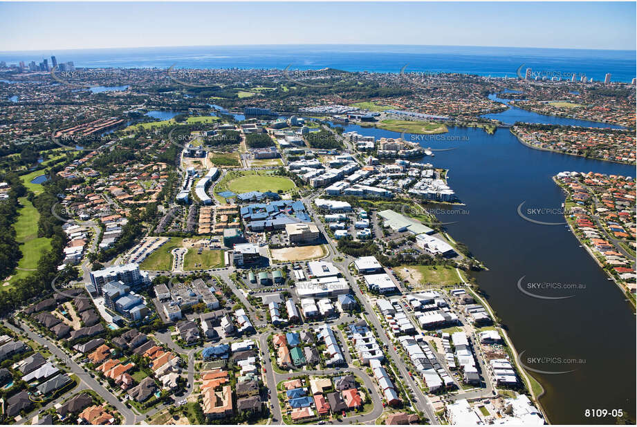 Aerial Photo Varsity Lakes QLD Aerial Photography