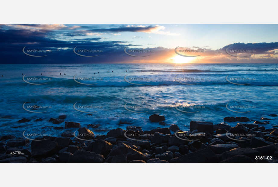 Sunrise at Burleigh Heads Aerial Photography