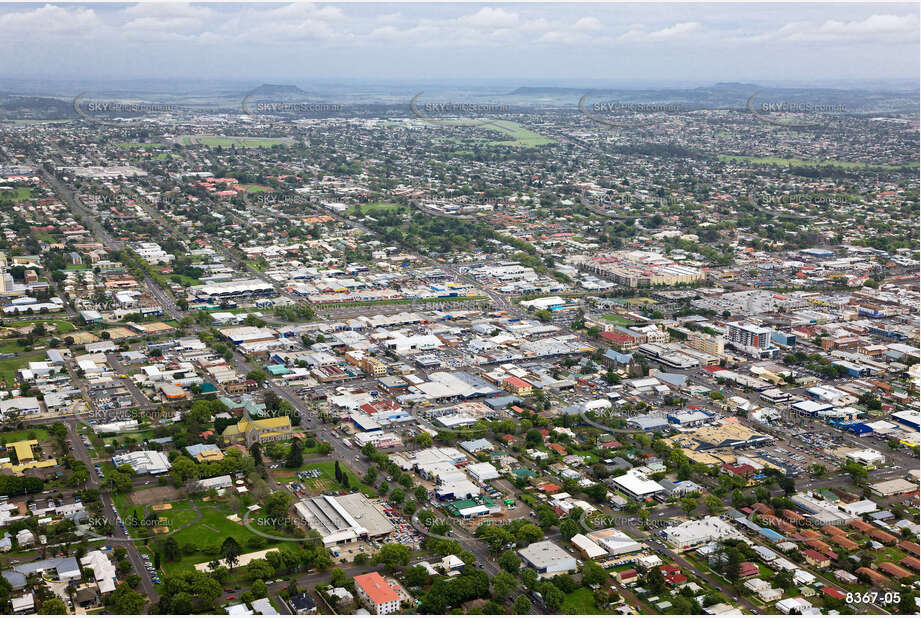 Aerial Photo Toowoomba City QLD Aerial Photography