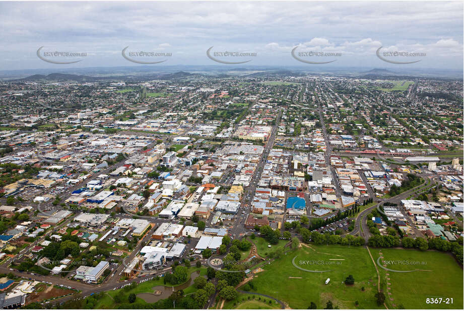 Aerial Photo Toowoomba City QLD Aerial Photography