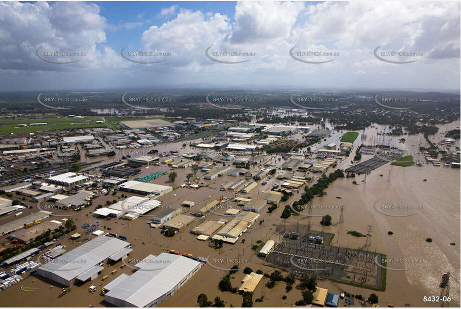 Aerial Photo Brisbane Flood QLD Aerial Photography