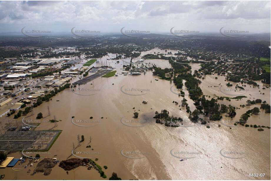 Aerial Photo Brisbane Flood QLD Aerial Photography