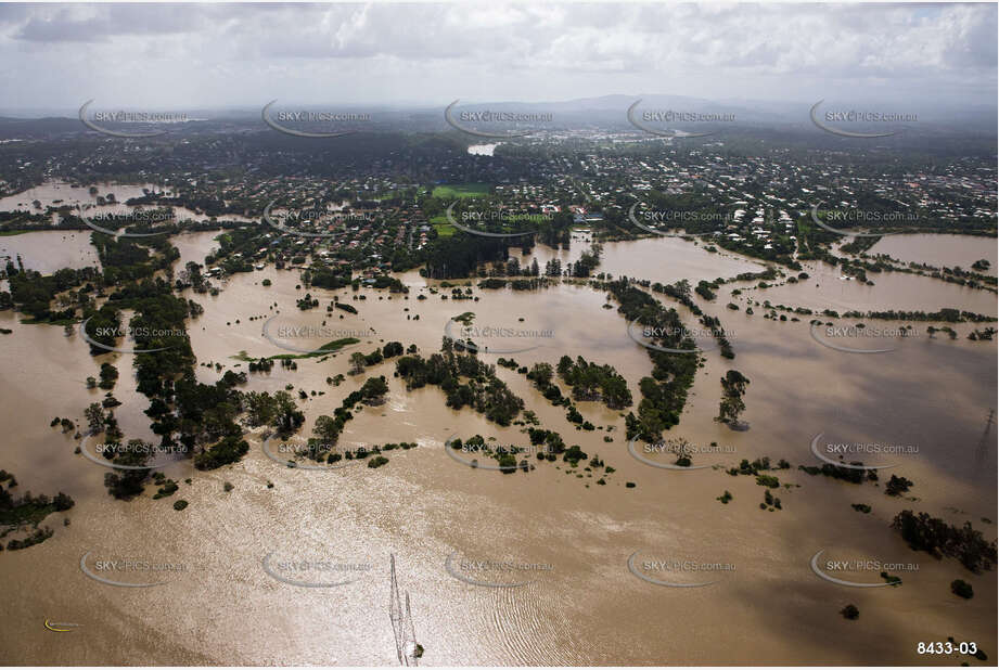 Aerial Photo Brisbane Flood QLD Aerial Photography