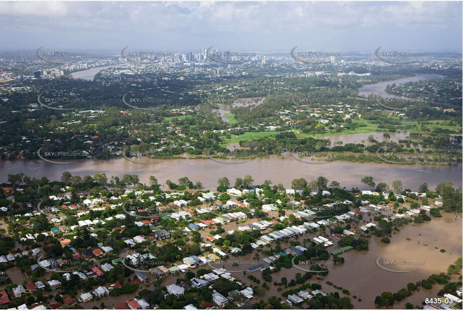 Aerial Photo Brisbane Flood QLD Aerial Photography