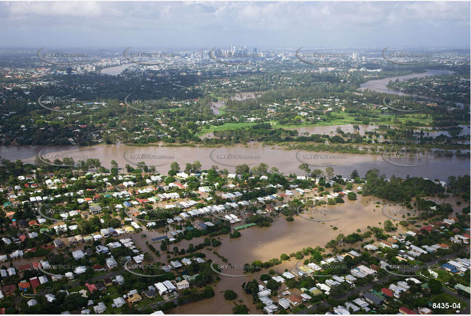 Aerial Photo Brisbane Flood QLD Aerial Photography