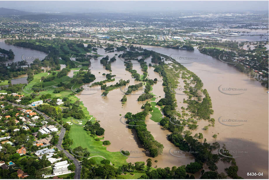 Aerial Photo Brisbane Flood QLD Aerial Photography