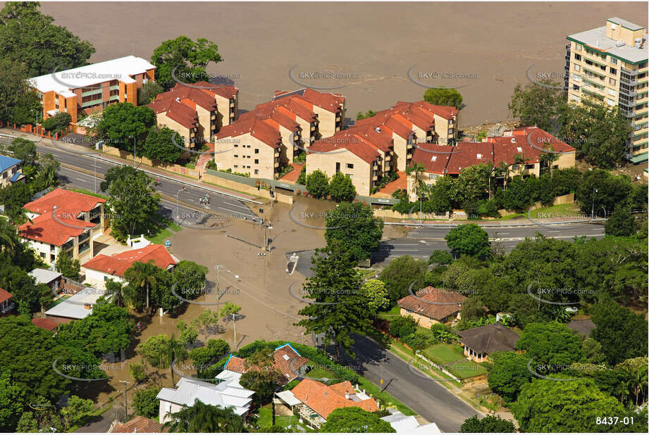 Aerial Photo Brisbane Flood QLD Aerial Photography