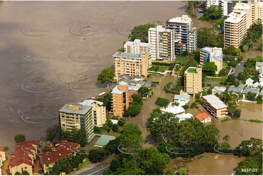 Aerial Photo Brisbane Flood QLD Aerial Photography