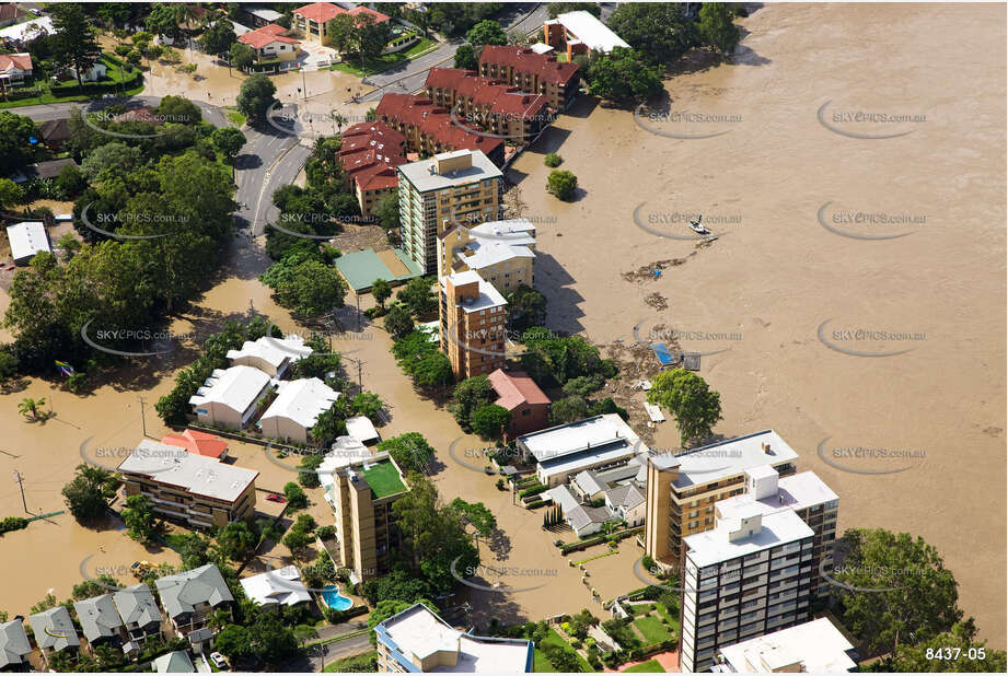 Aerial Photo Brisbane Flood QLD Aerial Photography