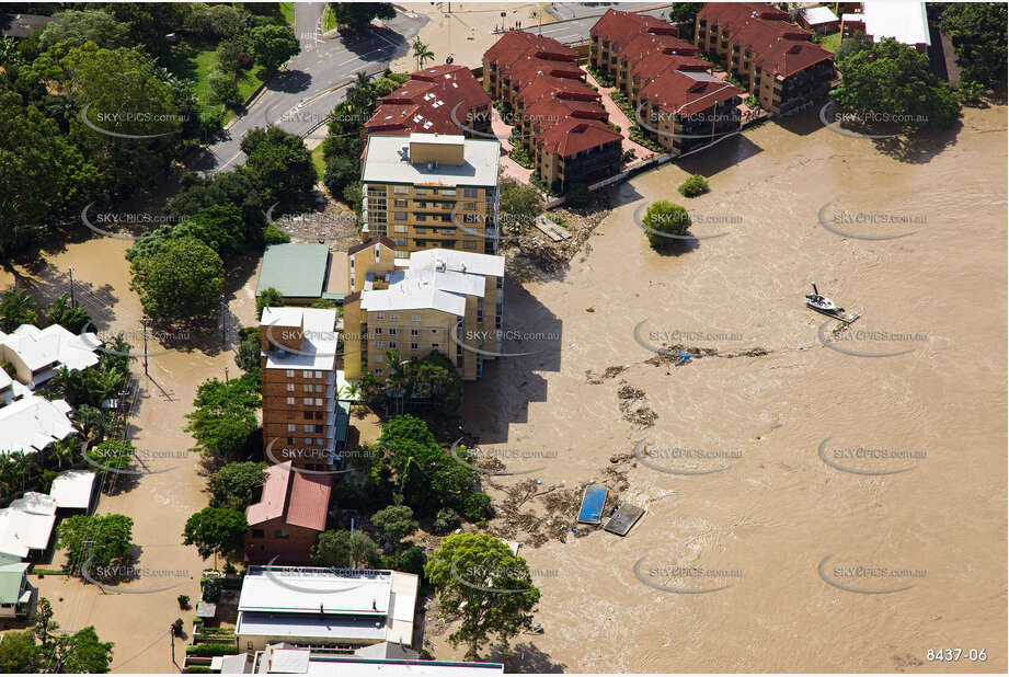 Aerial Photo Brisbane Flood QLD Aerial Photography