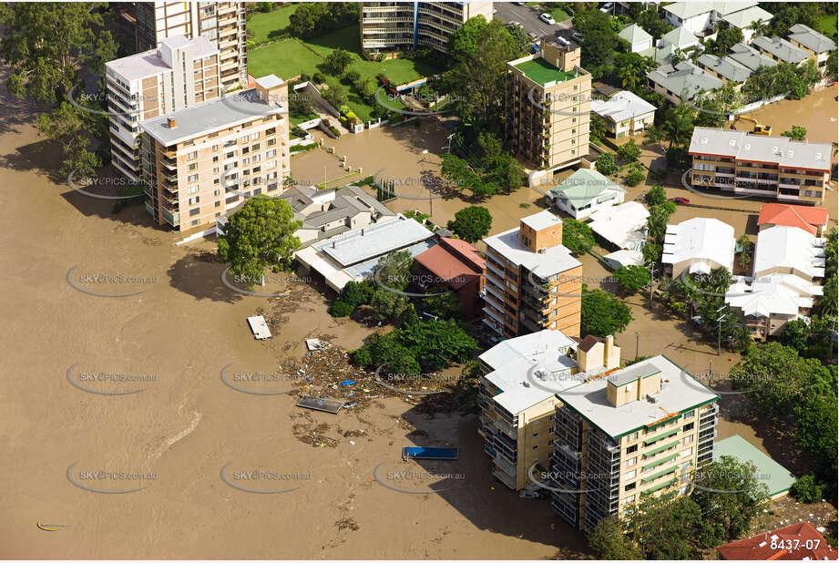 Aerial Photo Brisbane Flood QLD Aerial Photography