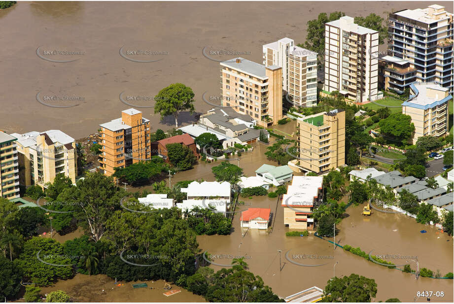 Aerial Photo Brisbane Flood QLD Aerial Photography