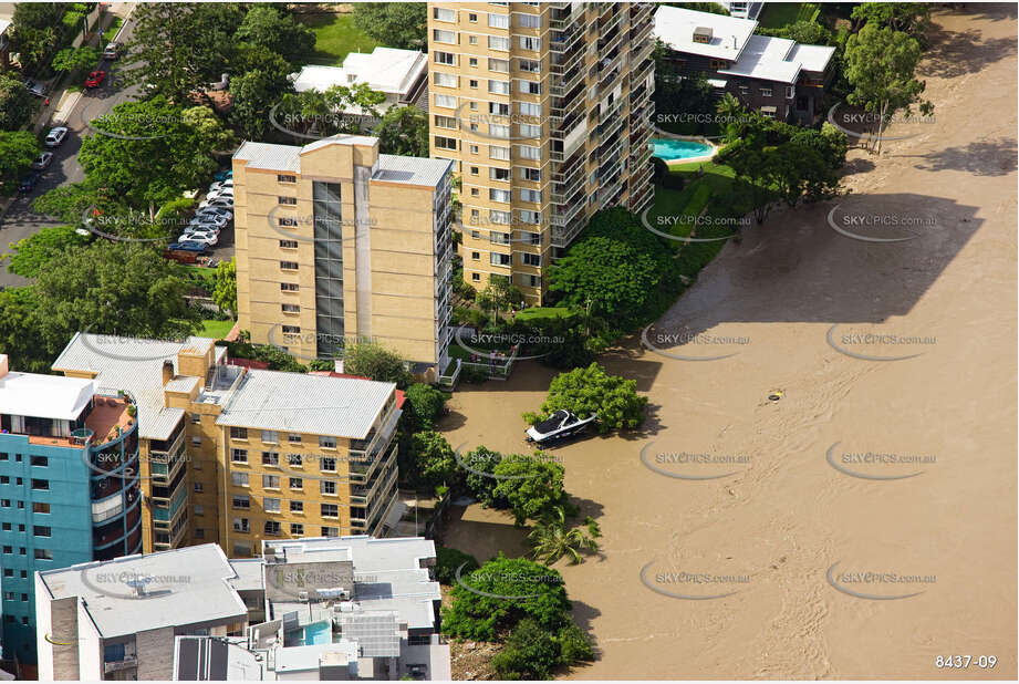 Aerial Photo Brisbane Flood QLD Aerial Photography