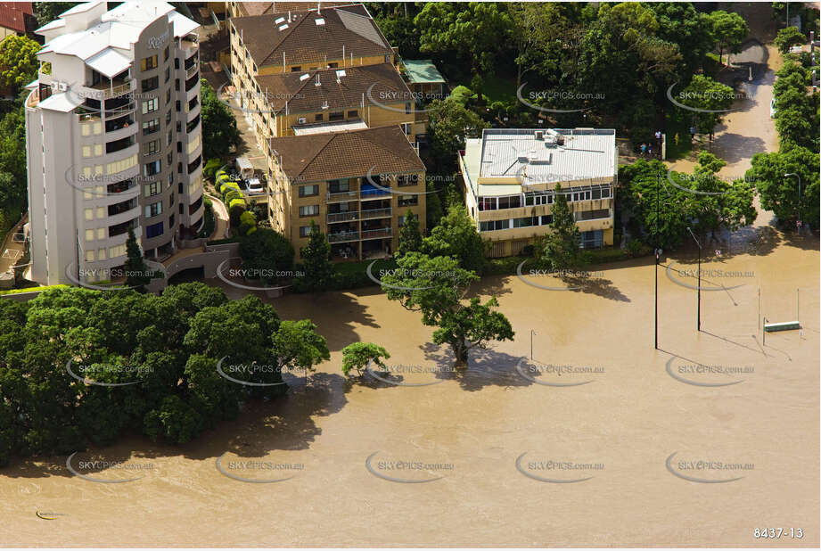 Aerial Photo Brisbane Flood QLD Aerial Photography