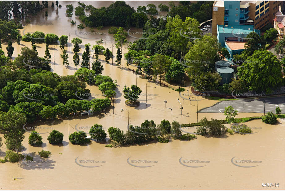 Aerial Photo Brisbane Flood QLD Aerial Photography