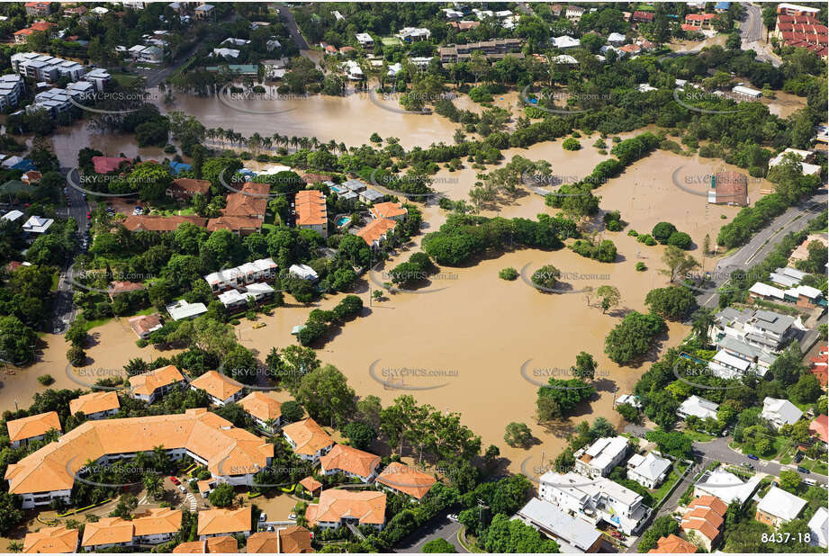 Aerial Photo Brisbane Flood QLD Aerial Photography