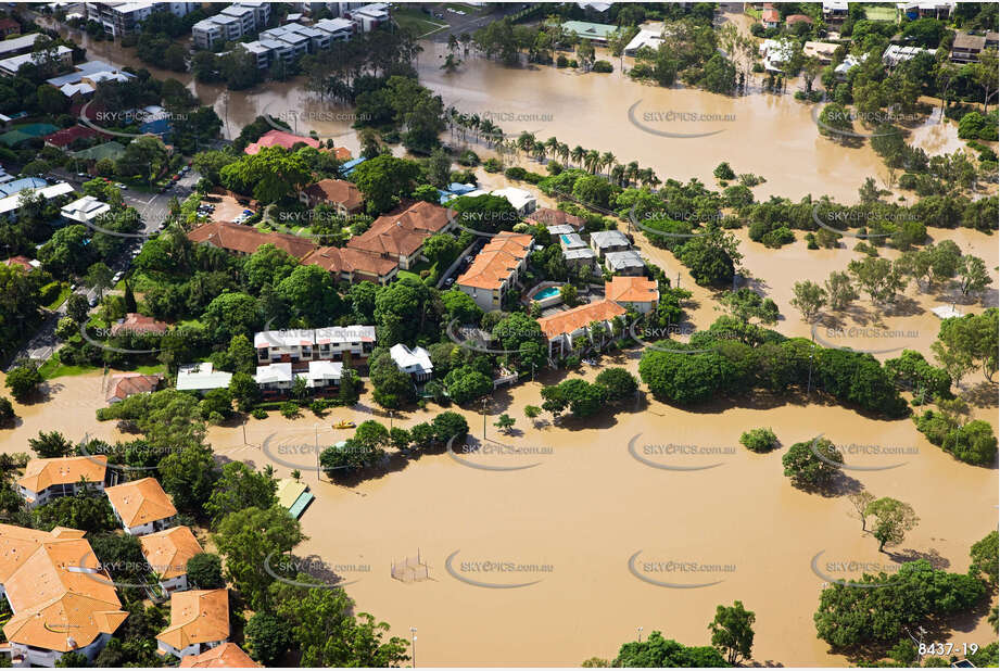 Aerial Photo Brisbane Flood QLD Aerial Photography