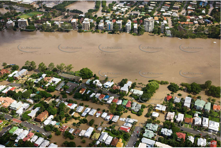 Aerial Photo Brisbane Flood QLD Aerial Photography