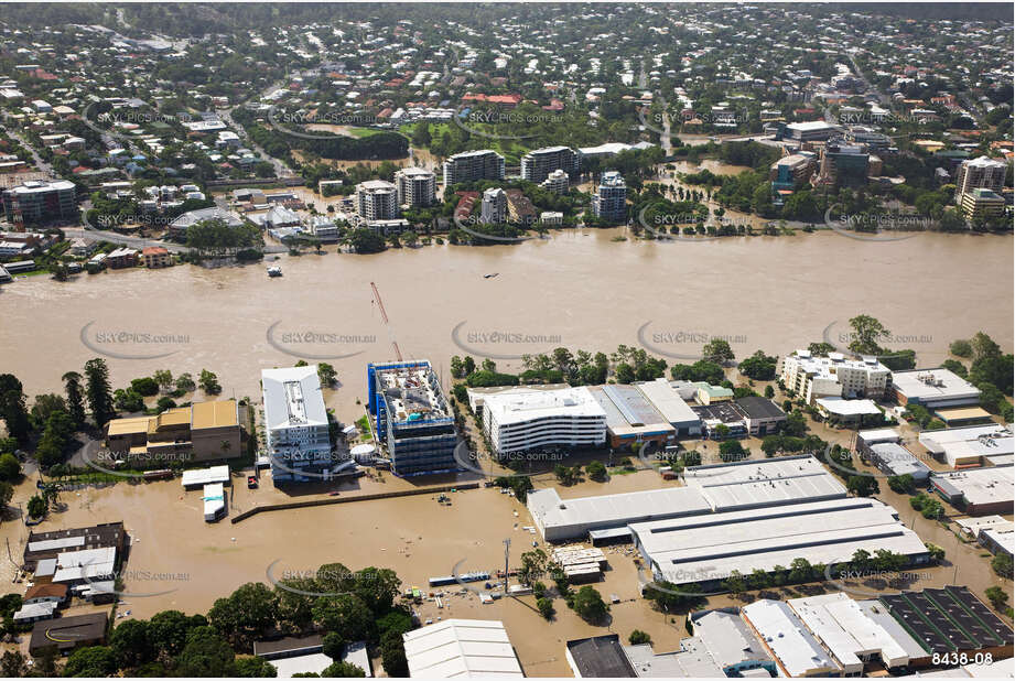 Aerial Photo Brisbane Flood QLD Aerial Photography