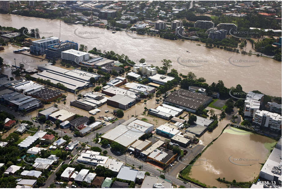 Aerial Photo Brisbane Flood QLD Aerial Photography