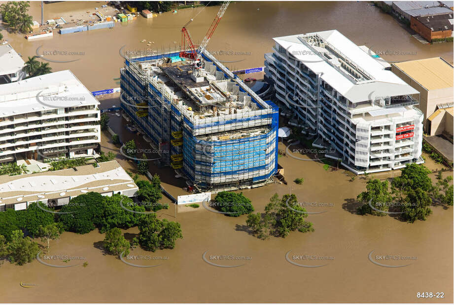 Aerial Photo Brisbane Flood QLD Aerial Photography