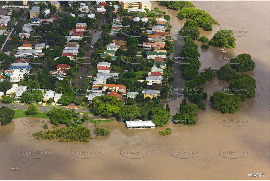 Aerial Photo Brisbane Flood QLD Aerial Photography