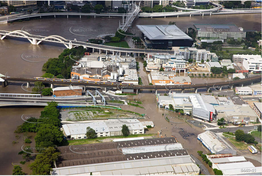 Aerial Photo Brisbane Flood QLD Aerial Photography