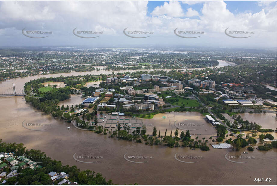 Aerial Photo Brisbane Flood QLD Aerial Photography