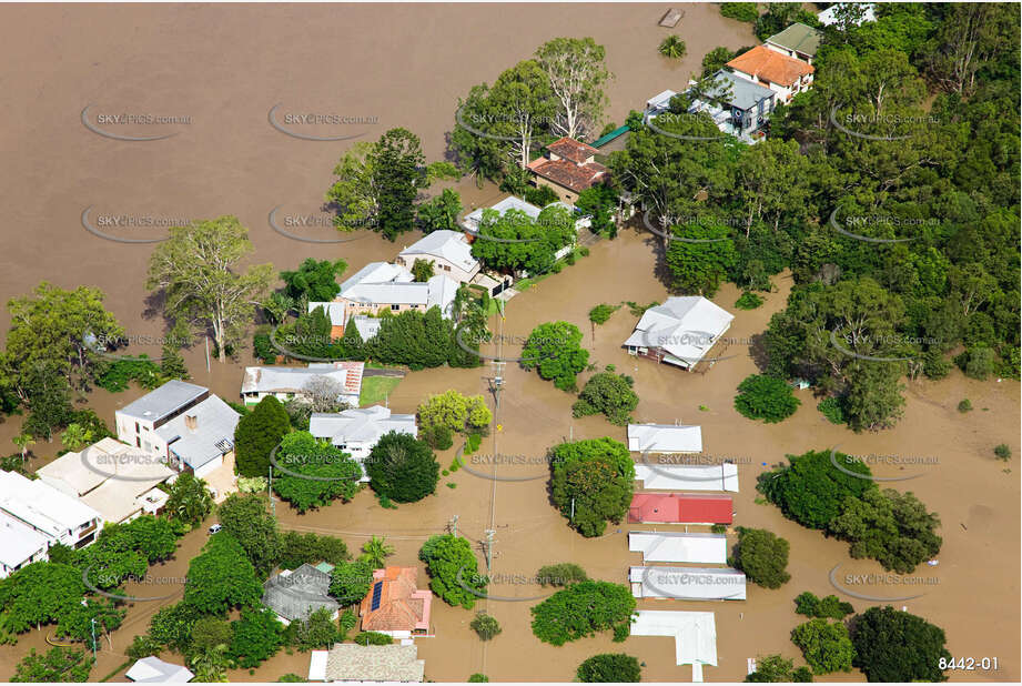 Aerial Photo Brisbane Flood QLD Aerial Photography