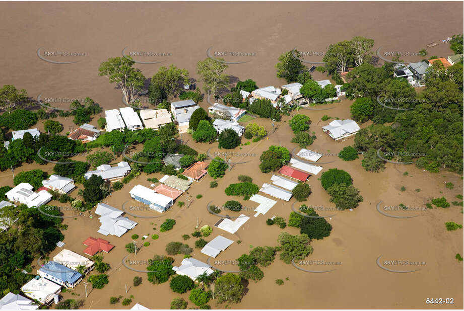 Aerial Photo Brisbane Flood QLD Aerial Photography