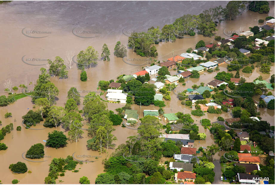 Aerial Photo Brisbane Flood QLD Aerial Photography