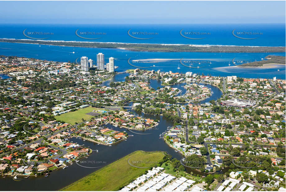 Aerial Photo Biggera Waters QLD Aerial Photography