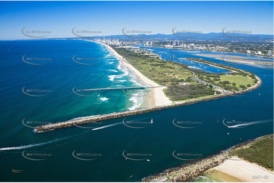 Wave Break Island Gold Coast Broadwater QLD Aerial Photography