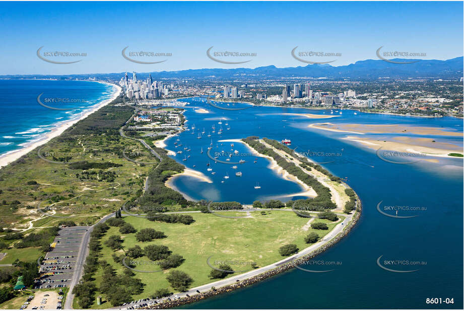 Wave Break Island Gold Coast Broadwater QLD Aerial Photography