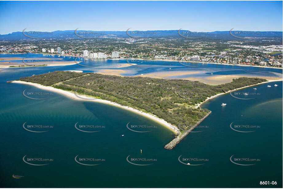 Wave Break Island Gold Coast Broadwater QLD Aerial Photography