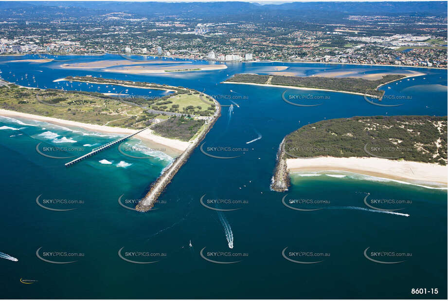 Wave Break Island Gold Coast Broadwater QLD Aerial Photography