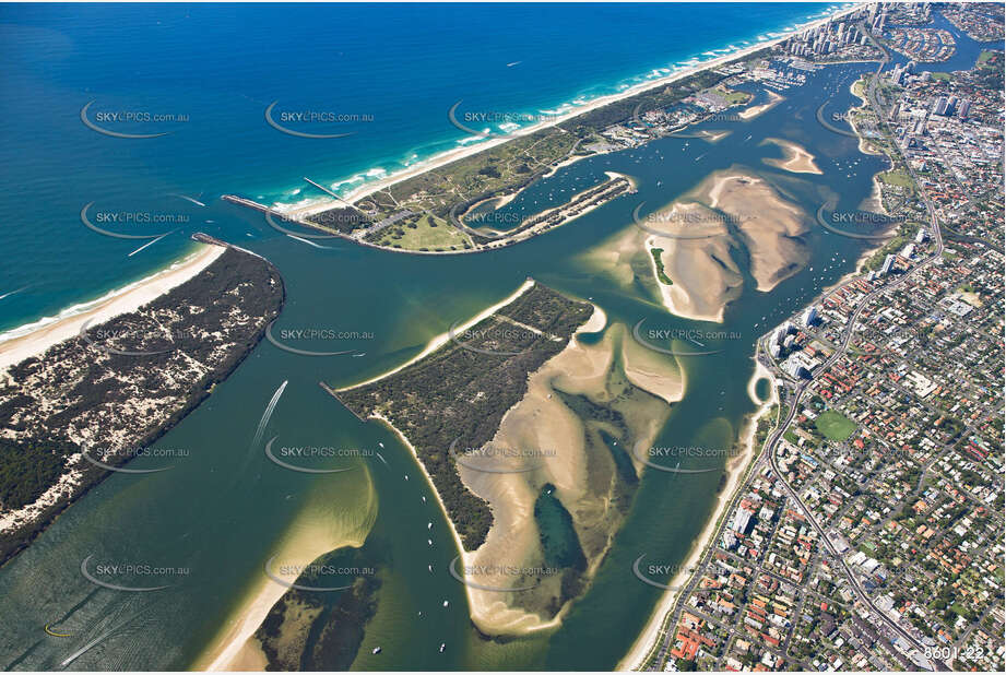 Wave Break Island Gold Coast Broadwater QLD Aerial Photography