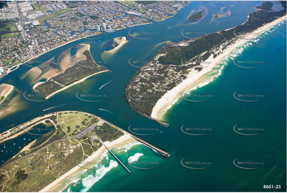 Wave Break Island Gold Coast Broadwater QLD Aerial Photography