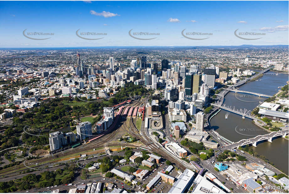 Aerial Photo Brisbane CBD QLD Aerial Photography