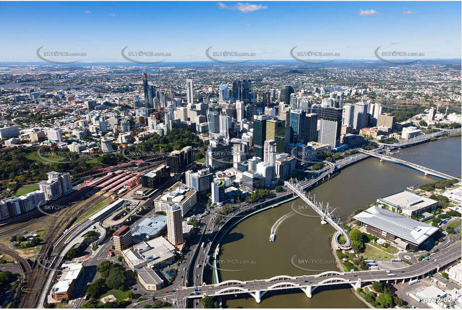 Aerial Photo Brisbane CBD QLD Aerial Photography