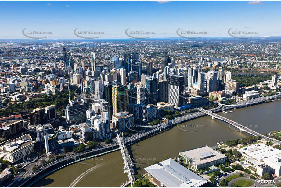 Aerial Photo Brisbane CBD QLD Aerial Photography