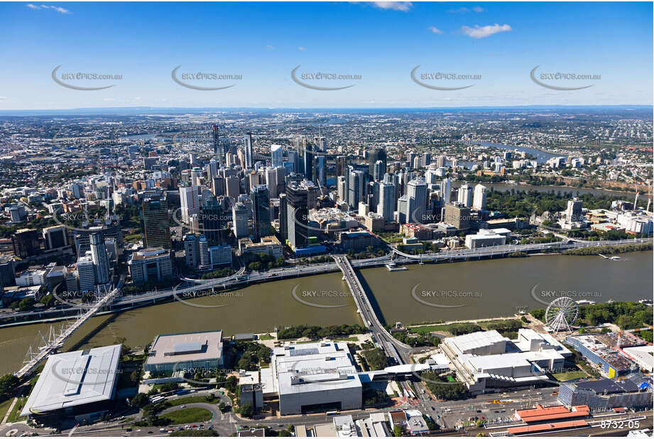 Aerial Photo Brisbane CBD QLD Aerial Photography