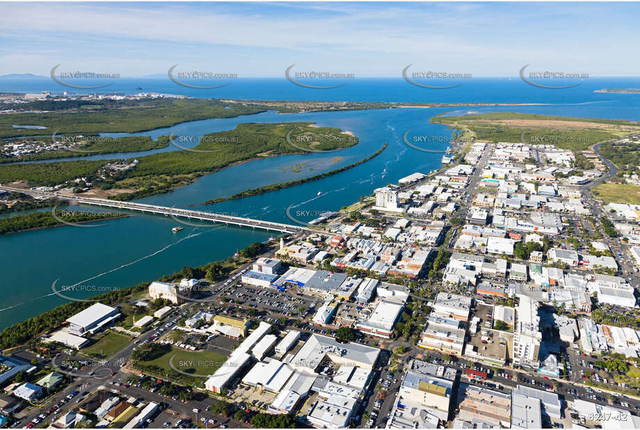 Aerial Photo Mackay CBD QLD Aerial Photography