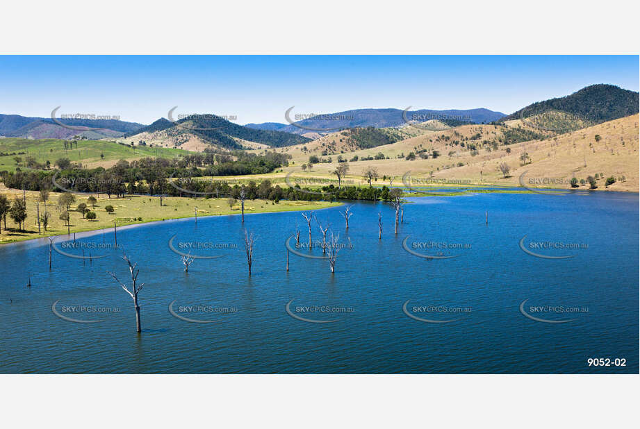 Dead Gum Trees Standing In Water Aerial Photography